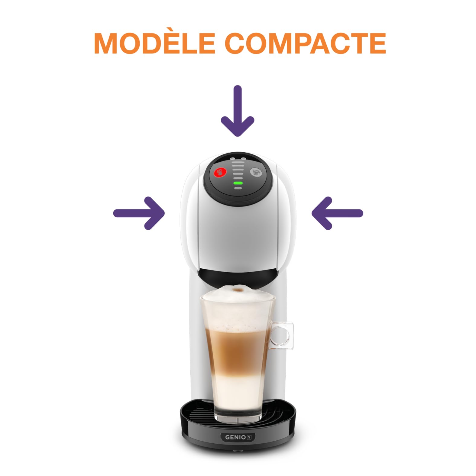 Dolce Gusto Genio S KP243110 - Machine à café à dosettes multi-boissons, fonction XL - Blanc - photo 7