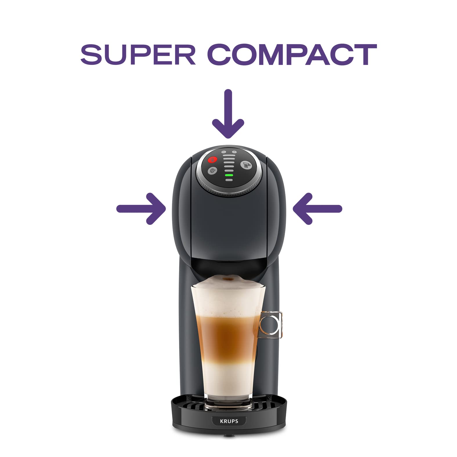 Dolce Gusto Genio S Plus KP340B10 - Machine à café à capsules, 15 bars, fonction XL - Gris - photo 5