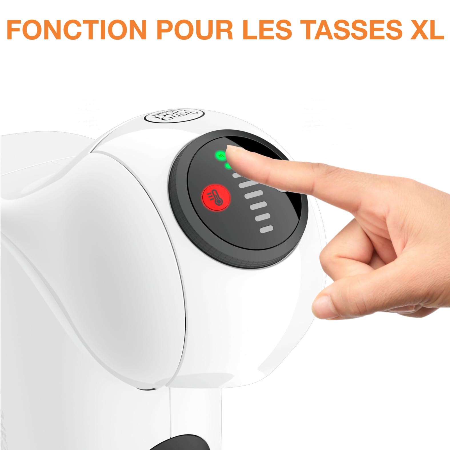 Dolce Gusto Genio S KP243110 - Machine à café à dosettes multi-boissons, fonction XL - Blanc - photo 4