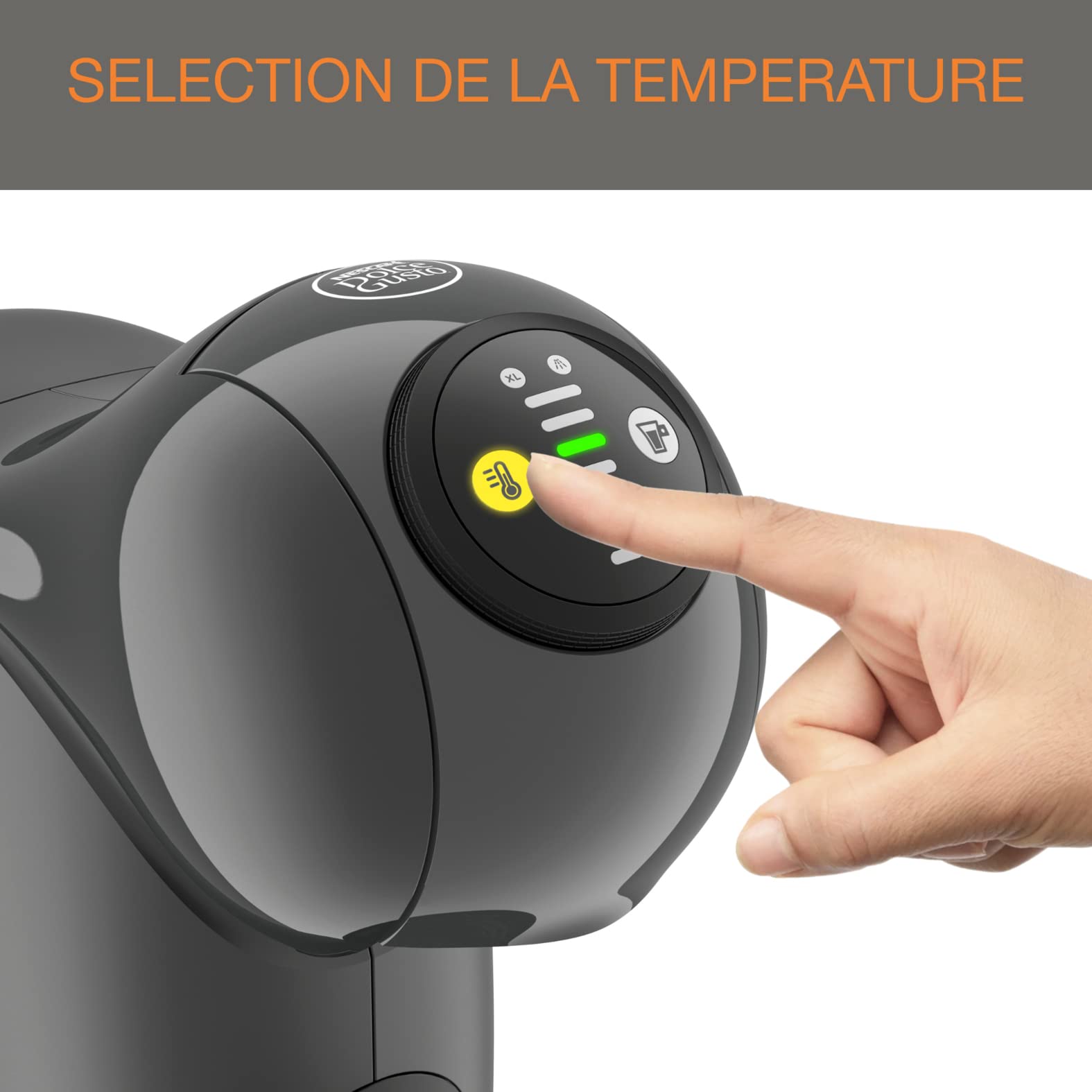 Dolce Gusto Genio S KP243B10 - Machine à café à dosettes, 0,8 L, fonction espresso - Anthracite - photo 5
