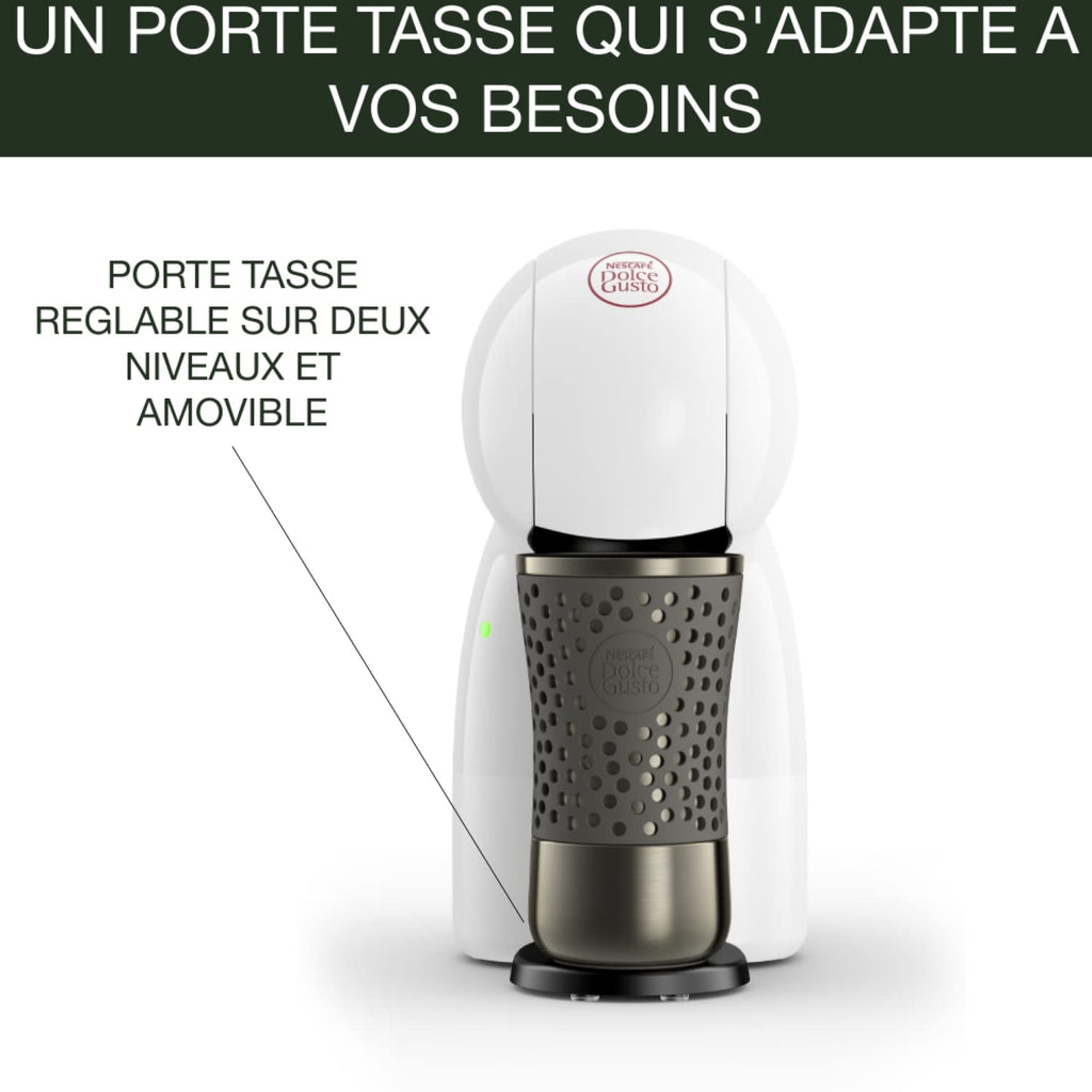 Dolce Gusto Piccolo XS KP1A3110 - Machine à café à capsules multi-boissons, 15 bars - Blanc et Rouge - photo 4