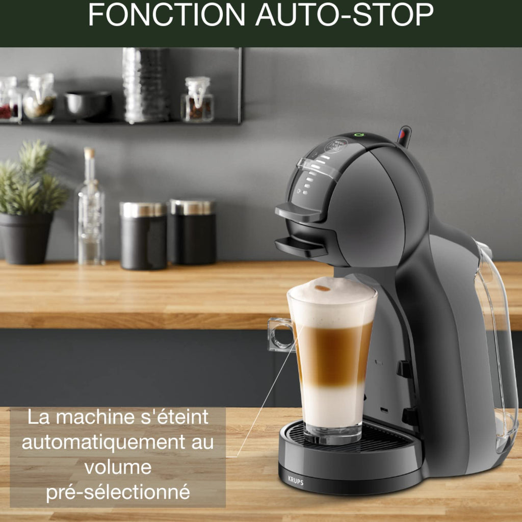 Dolce Gusto Mini Me YY1500FD - Machine à café à capsules qualité professionnelle, 15 bars - Noir et Gris - photo 6