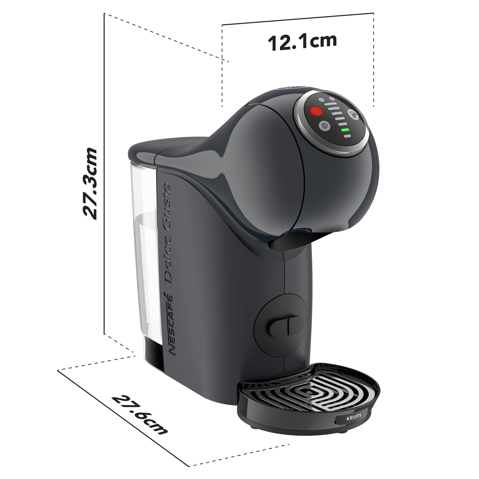 Dolce Gusto Genio S Plus KP340B10 - Machine à café à capsules, 15 bars, fonction XL - Gris - photo 6