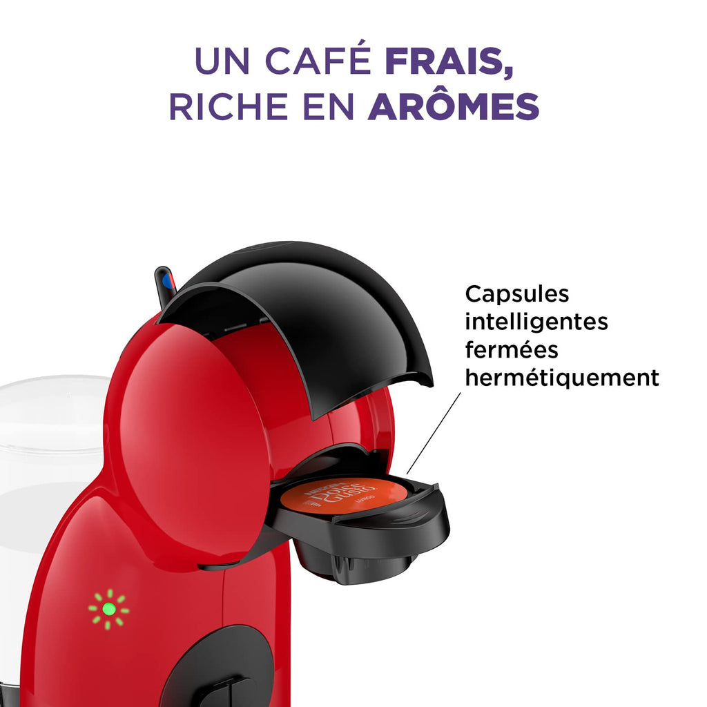 Dolce Gusto Piccolo XS KP1A3510 - Machine à café à capsules compacte, 15 bars - Rouge et Noir - photo 4