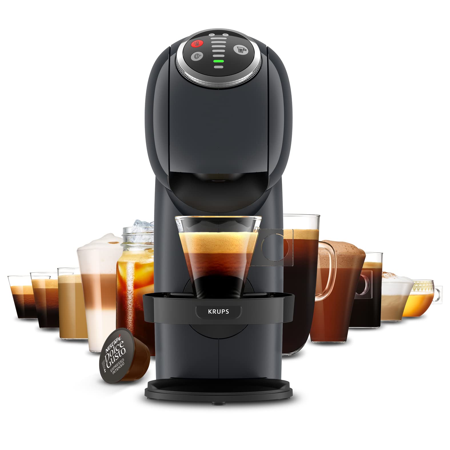 Dolce Gusto Genio S Plus KP340B10 - Machine à café à capsules, 15 bars, fonction XL - Gris - photo 7