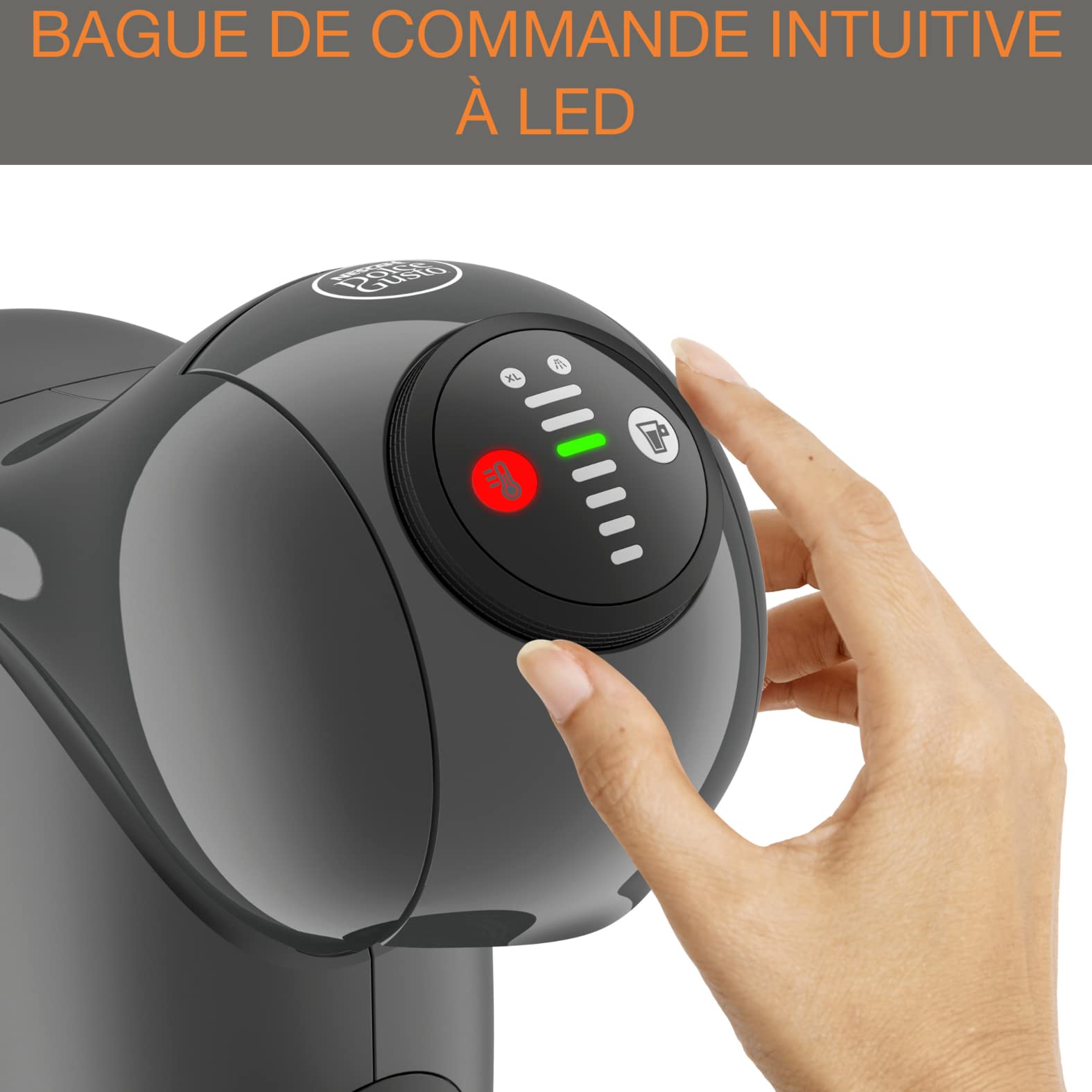 Dolce Gusto Genio S KP243B10 - Machine à café à dosettes, 0,8 L, fonction espresso - Anthracite - photo 4