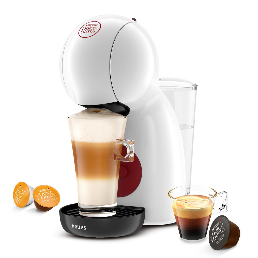 Dolce Gusto Piccolo XS KP1A3110 - Machine à café à capsules multi-boissons, 15 bars - Blanc et Rouge - photo 1