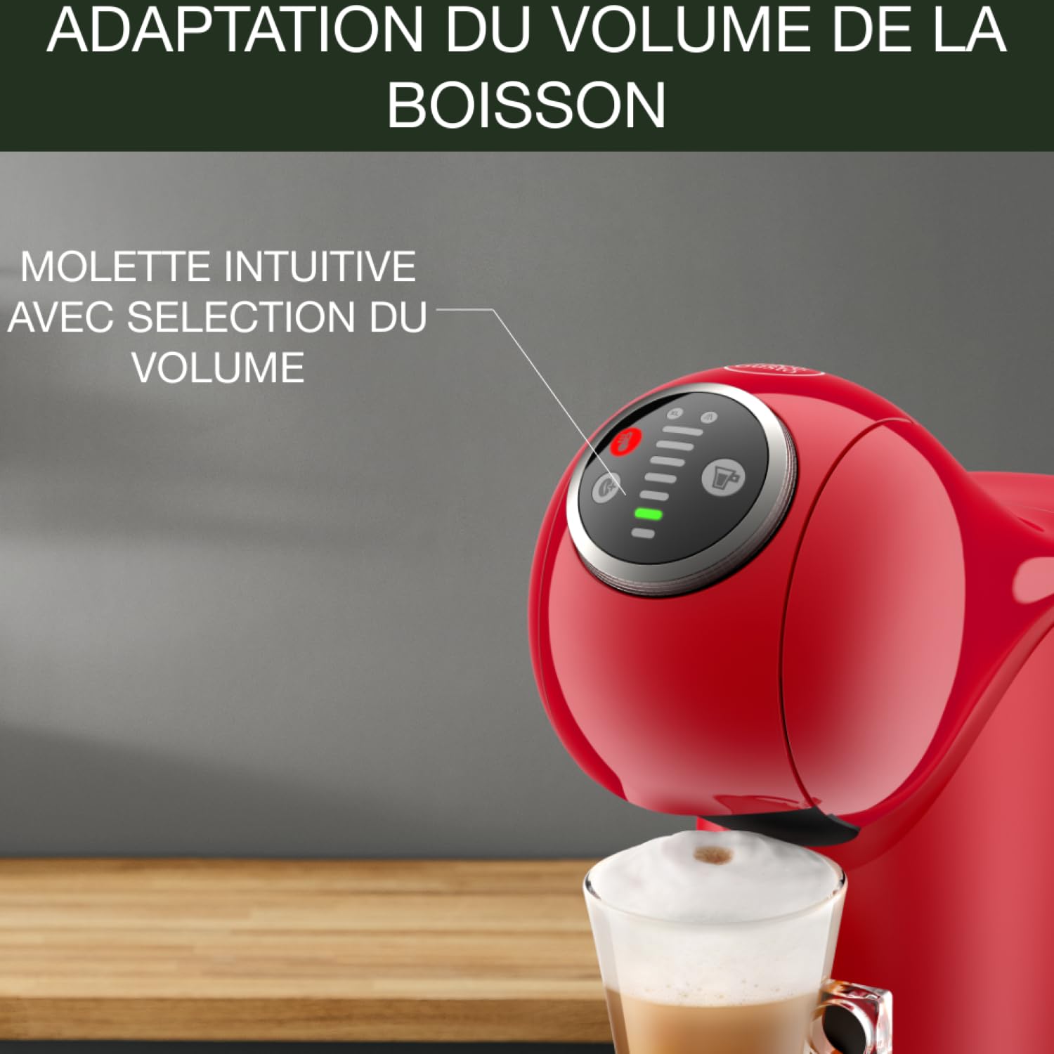 Dolce Gusto Genio S Plus KP340510 - Machine à café à capsules, 15 bars, programmable - Rouge - photo 5