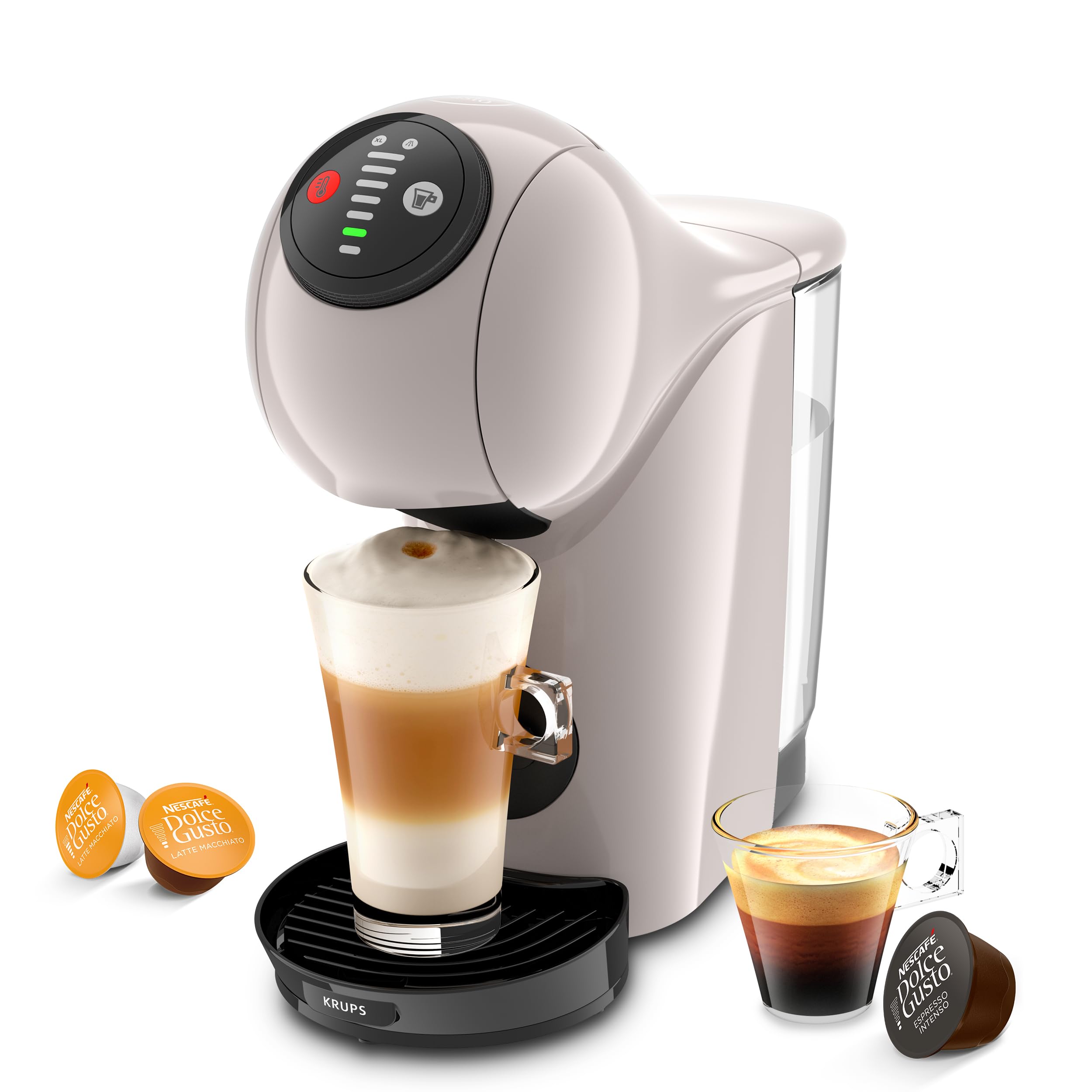 Dolce Gusto Genio S KP243A - Machine à café à capsules, tailles réglables, 15 bars - Taupe - photo 1