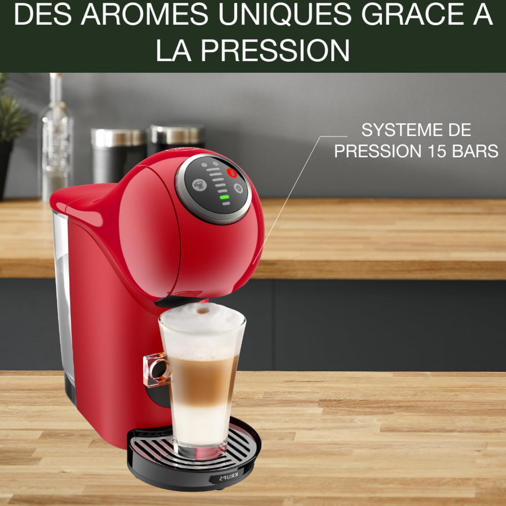 Dolce Gusto Genio S Plus KP340510 - Machine à café à capsules, 15 bars, programmable - Rouge - photo 4