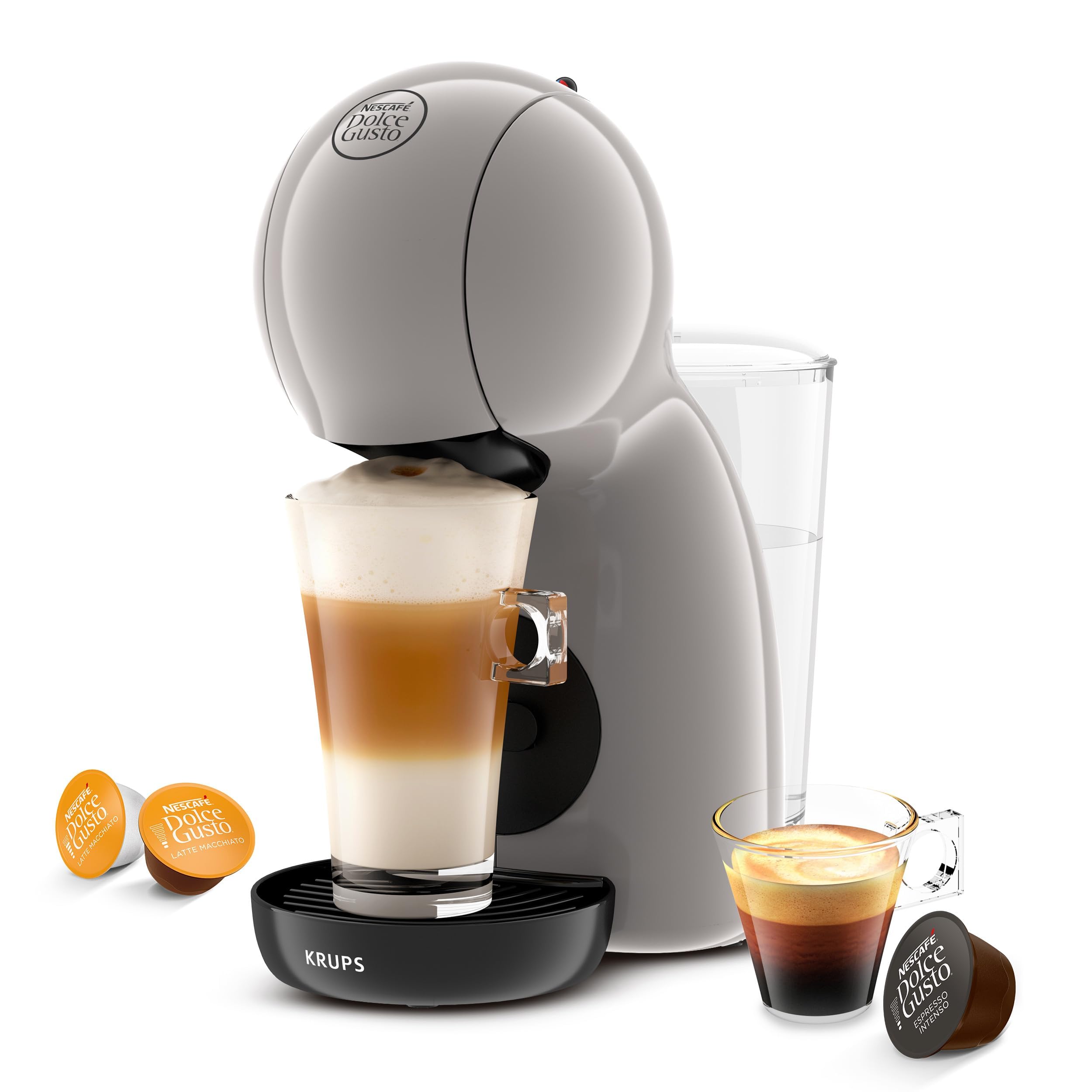 Dolce Gusto Piccolo XS KP1A3A - Machine à café à dosettes ultra-compacte, 15 bars - Taupe - photo 1